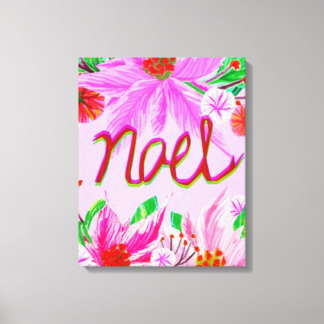 Lienzo Foliage de navidades - Noel (Anverso)