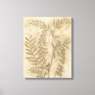 Lienzo Foliage dorado I