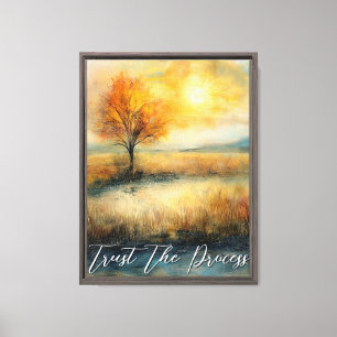 Lienzo Foliage Trust of the Process Canvas Print (Confiar
