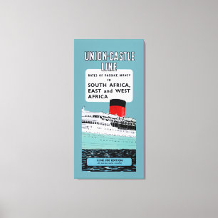 Lienzo Folleto de Union Castle Line ~ XL