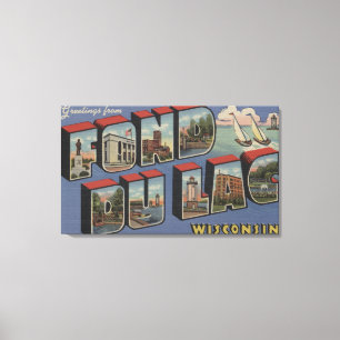 Lienzo Fond du Lac, Wisconsin - escenas grandes de la