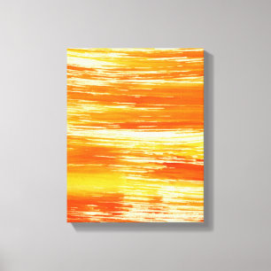 Lienzo Fondo amarillo abstracto de la acuarela