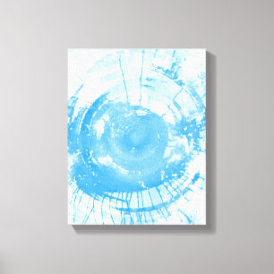 Lienzo Fondo azul abstracto de la acuarela, textura