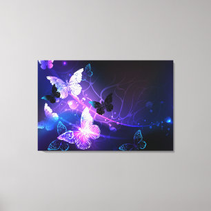 Lienzo Fondo con mariposas nocturnas