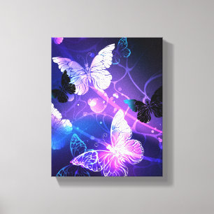 Lienzo Fondo con mariposas nocturnas