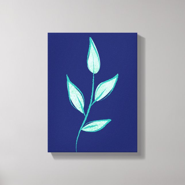 Lienzo Fondo con patrón floral lindo (Anverso)