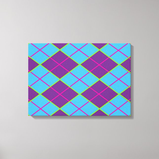 Lienzo fondo de argyle (Anverso)