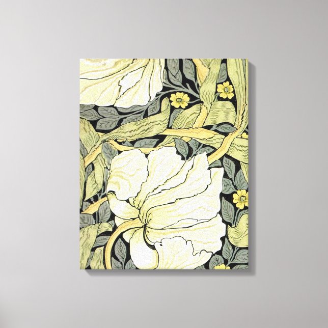 Lienzo Fondo de escritorio floral William Morris Pimperne (Anverso)