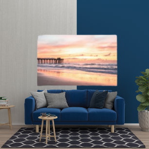 Lienzo Fondo de escritorio moderno Beach Sunrise