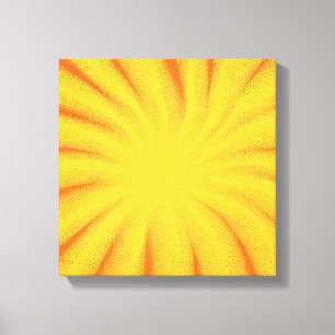 Lienzo Fondo de explosión de sol amarillo - Textura vinta