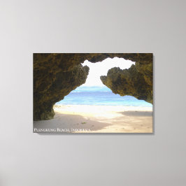 Lienzo Fondo de Karst de Mar Azul Brillante Foto de Paisa