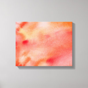 Lienzo Fondo de la acuarela abstracta - Naranja