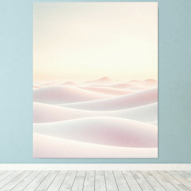 Lienzo Fondo de luz tranquila con dunas de arena (Insitu (piso de madera))