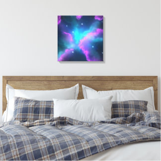 Lienzo Fondo de Nube de Nebulosa Colorida