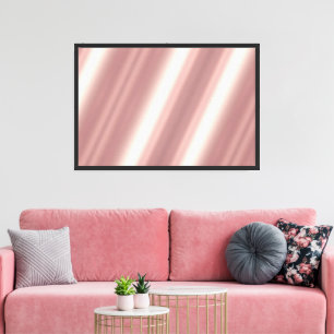 Lienzo Fondo de oro rosa en blanco personalizado para tu