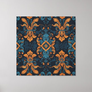 Lienzo fondo de pantalla azul y naranja