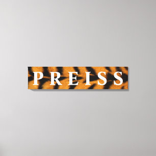 Lienzo Fondo del tigre Primero/Familia/Apellido