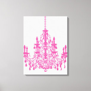 Lienzo Fondo DIY de PixDezines/Candelabro de Cristal Rosa