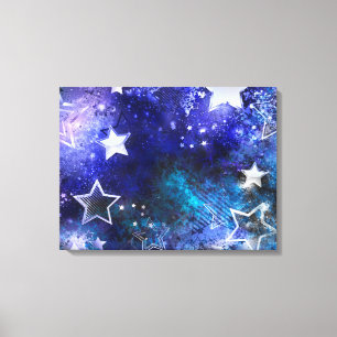 Lienzo Fondo espacial con estrellas