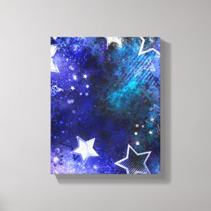Lienzo Fondo espacial con estrellas