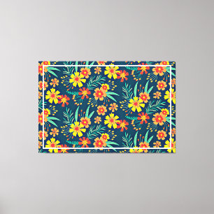 Lienzo Fondo floral Hermoso Diseño