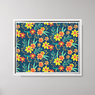 Lienzo Fondo Floral Hermoso Diseño-46566