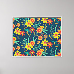 Lienzo Fondo Floral Hermoso Diseño-46566