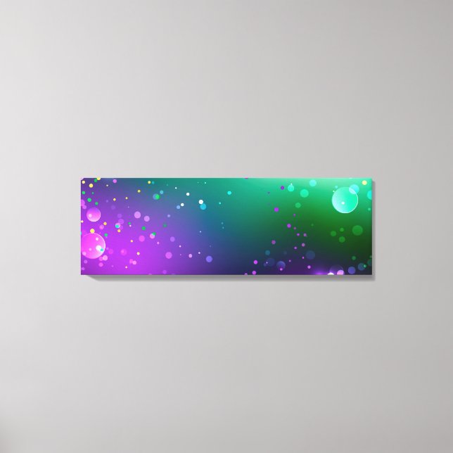 Lienzo Fondo morado festivo Mardi Gras (Anverso)