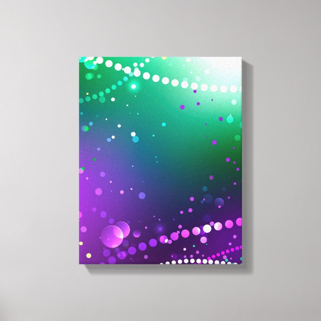 Lienzo Fondo morado festivo Mardi Gras (Anverso)