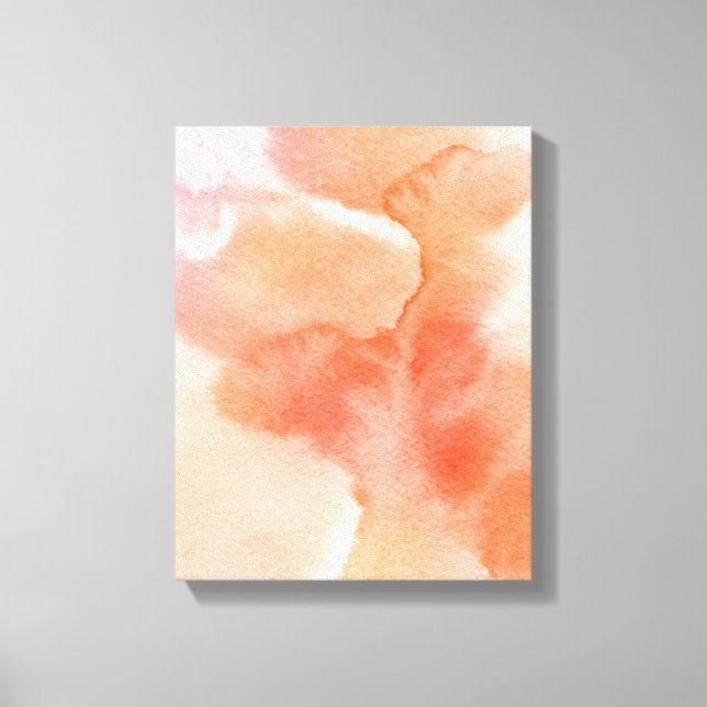Lienzo Fondo pintado a mano de acuarela abstracta (Anverso)