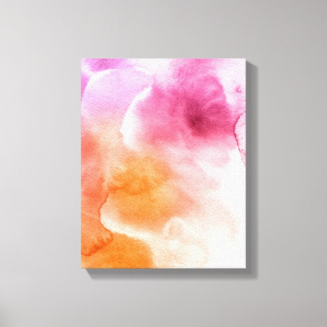 Lienzo Fondo pintado a mano de acuarela abstracta 3 (Anverso)