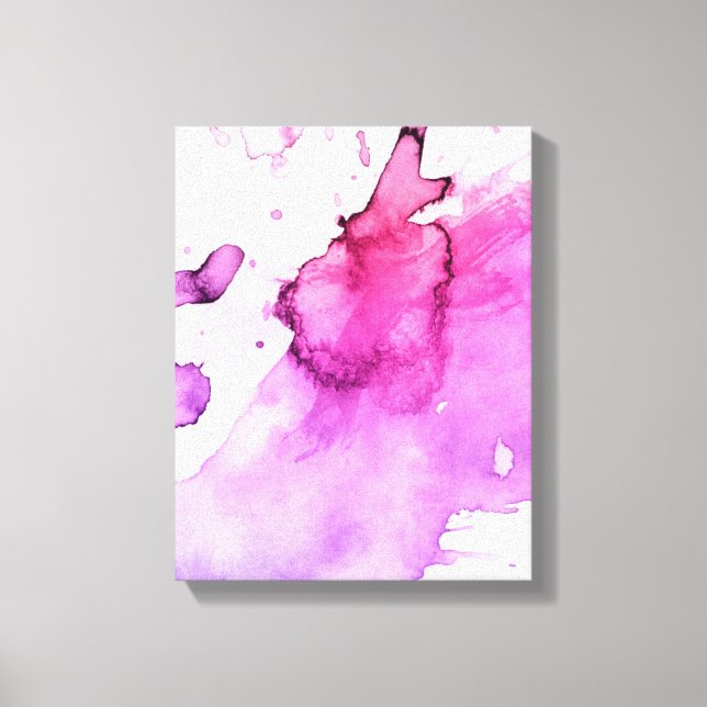 Lienzo Fondo pintado a mano de acuarela abstracta 5 (Anverso)