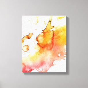 Lienzo Fondo pintado a mano de la acuarela abstracta