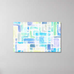 Lienzo Fondo pintado extracto de la acuarela