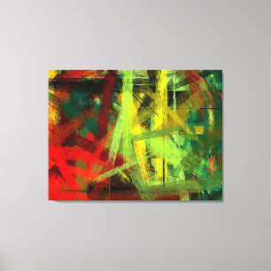 Lienzo Fondo Resumen Pintado Colorido #3