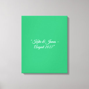 Lienzo Fondo Verde Menta Plano – Diseño de Boda