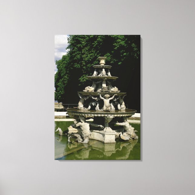 Lienzo Fontaine de la Pyramida (Anverso)