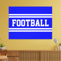 FOOTBALL Atlético brillante Azul franjas de Carrer