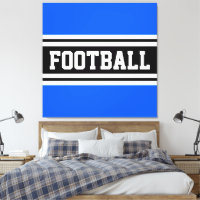 FOOTBALL Brillante Azul Blanco Carreras franjas