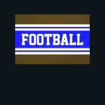 Lienzo FOOTBALL Tiras de Carreras blanca atlética<br><div class="desc">Este diseño deportivo presenta texto atlético audaz dentro de amplias bandas de carreras blancas horizontales gemelas contra el fondo.</div>