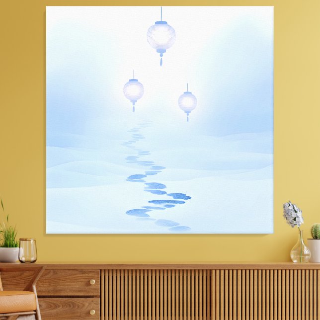 Lienzo Footprints Zen Garden Journey (Insitu (Sala de estar))