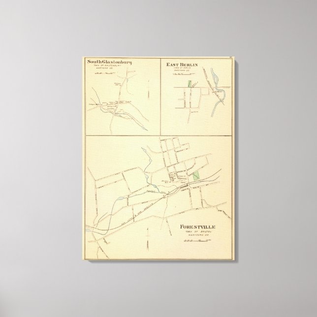 Lienzo Forestville, S Glastonbury, E Berlín (Anverso)