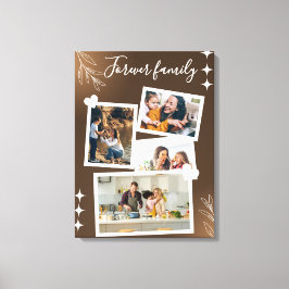 Lienzo Forever Family Personalized Photo Collage