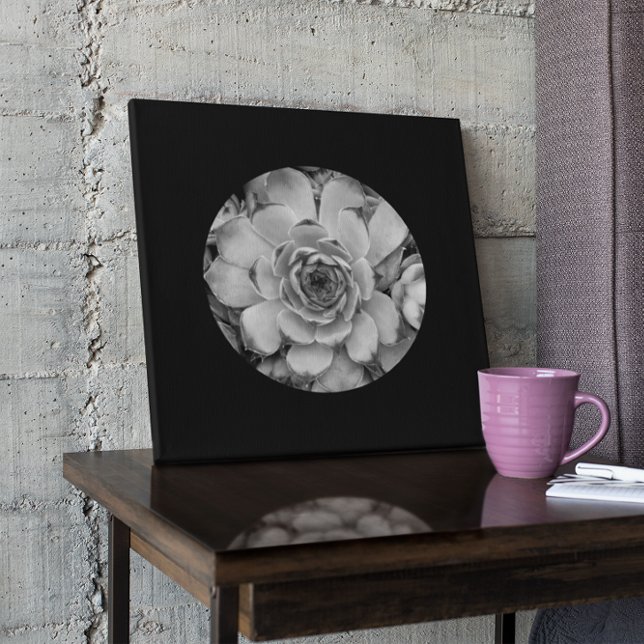 Lienzo Forma de foto con círculo de borde negro (Subido por el creador)