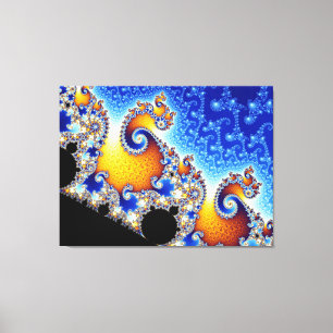 Lienzo Forma fractal bidimensional de Mandelbrot