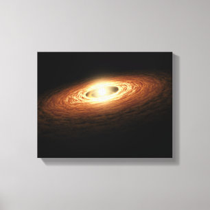 Lienzo Formación de cristal de silicato