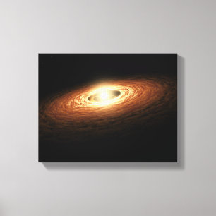 Lienzo Formación del cristal del silicato