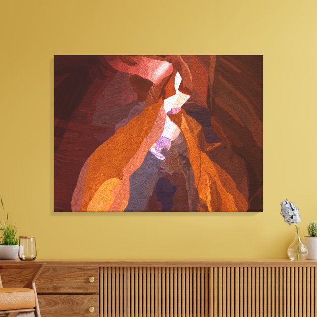 Lienzo Formación rocosa del desierto pintado (Insitu (Sala de estar))