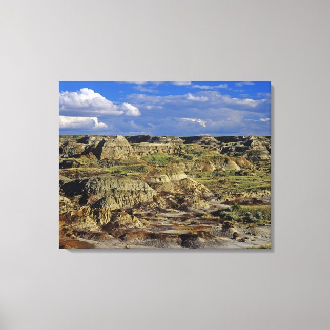 Lienzo Formaciones de Badlands en Dinosaur Provincial Par (Anverso)