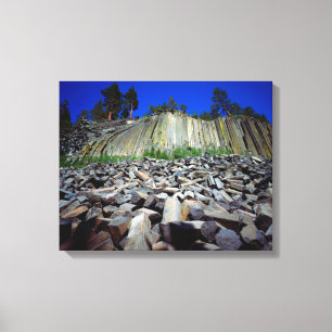 Lienzo Formaciones de basalto de Devils Postpile